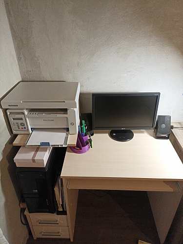 Компьютерный стол Джаз-24 правый дуб сонома фото покупателя 163