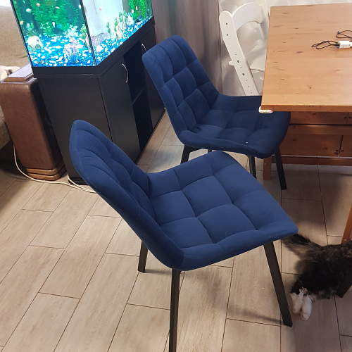 Стул на металлокаркасе Челси бирюзовый / черный фото покупателя 197