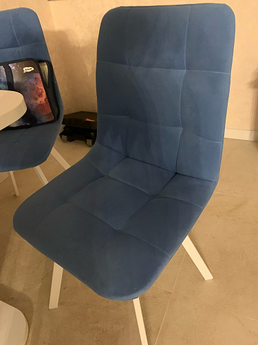 Стул на металлокаркасе Чилли бежевый / белый каркас фото покупателя 975