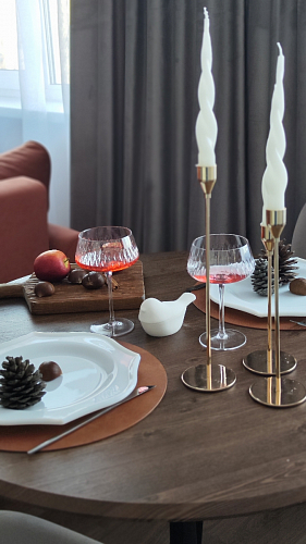 Стол Тулип 90х73 дуб вотан / белый  - Уцененный экземпляр фото покупателя 82