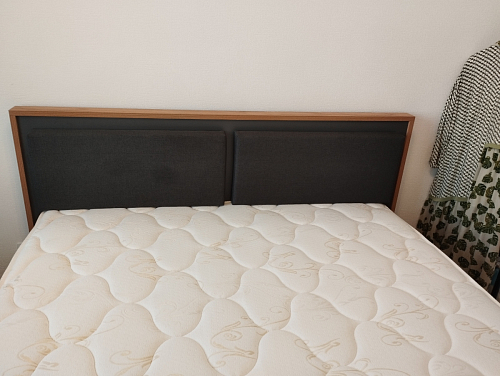 Двуспальная кровать Клауд 160х200 парящая дуб крафт золотой / антрацит фото покупателя 169