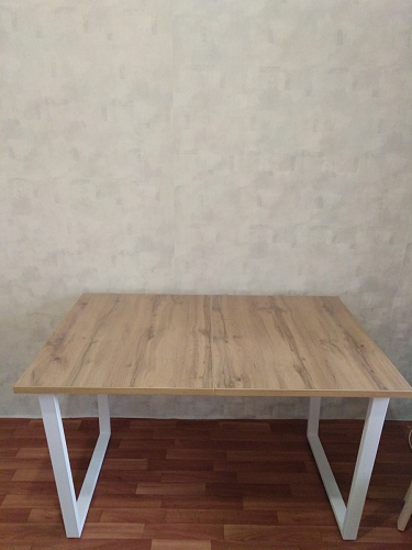 Стол Лота Лофт 140 25 мм черный матовый / бетон фото покупателя 41