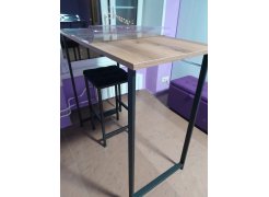 Барная стойка Дилан Лофт 120х40х90 бетон светлый фото покупателя 189