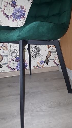 Стул на металлокаркасе Челси бирюзовый / черный фото покупателя 146