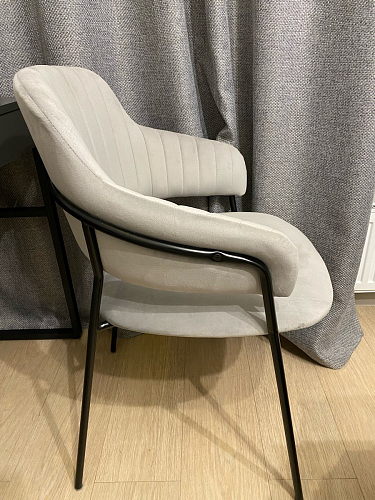 Стул на металлокаркасе Инклес темно-зеленый / черный глянец фото покупателя 35