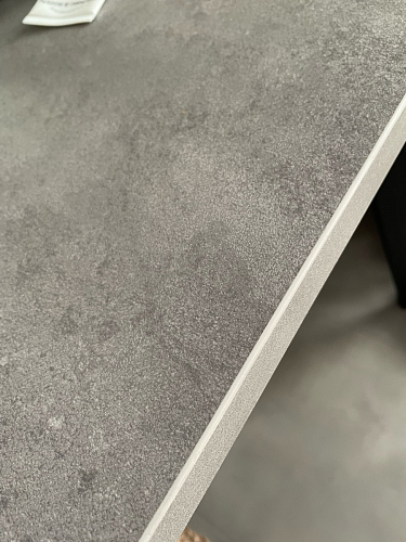 Стол Тринити Лофт 120 32 мм бетон / черный матовый фото покупателя 466
