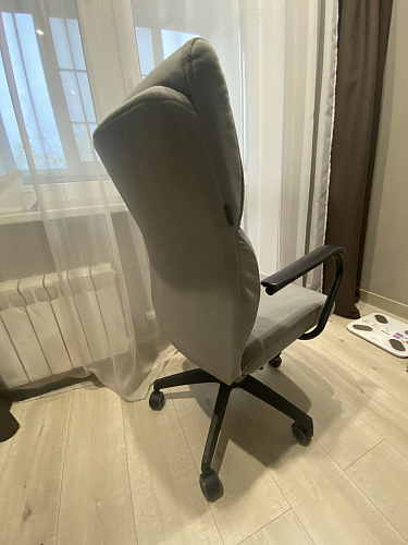 Компьютерное кресло Benefit флок серый 29 фото покупателя 33