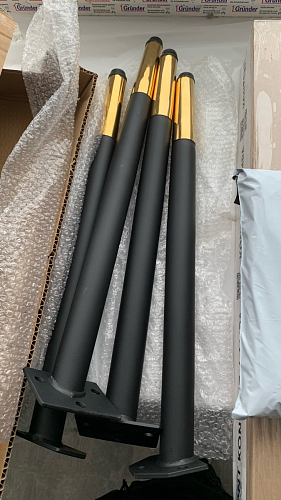 Стул на металлокаркасе Gabi dark beige / black / silver фото покупателя 338