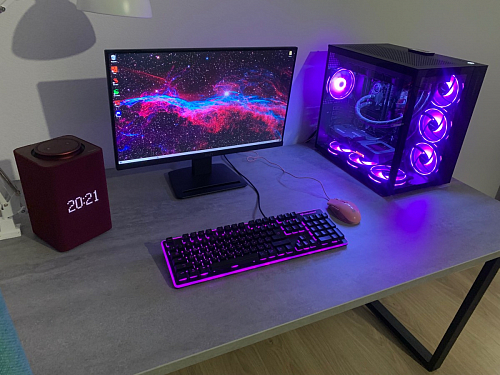 Деревянный стол Лота Лофт 140х80 черный матовый / бетон светлый фото покупателя 22