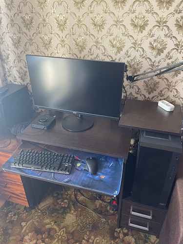 Стол компьютерный Джаз-24 правый венге фото покупателя 90