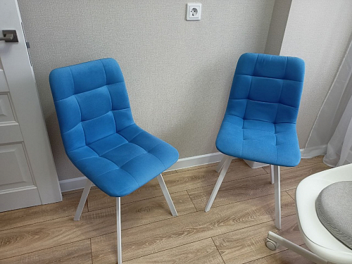 Стул на металлокаркасе Чилли черный / зеленый фото покупателя 1339