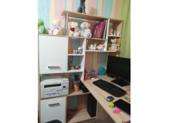 Стол компьютерный Джаз-15 белый правый фото покупателя 182