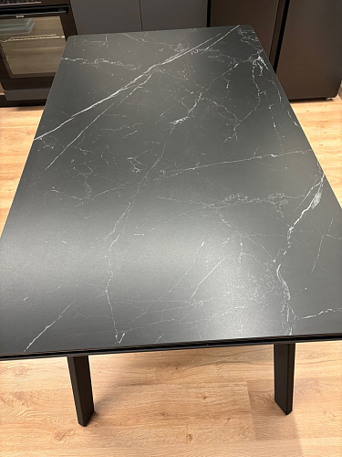 Керамический стол Норман 140 (200) х 80 белый мрамор alpin white / snow white / белый фото покупателя 6