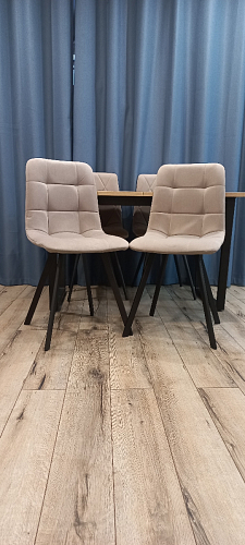 Стул на металлокаркасе Чилли синий / белый фото покупателя 1120