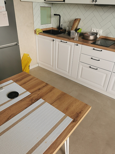 Стол Тринити Лофт 120 25 мм черный матовый / юта фото покупателя 43