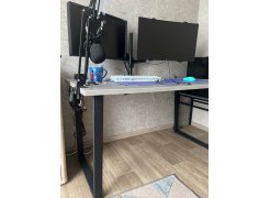 Стол Лота Лофт 140 25 мм юта / белый матовый фото покупателя 281