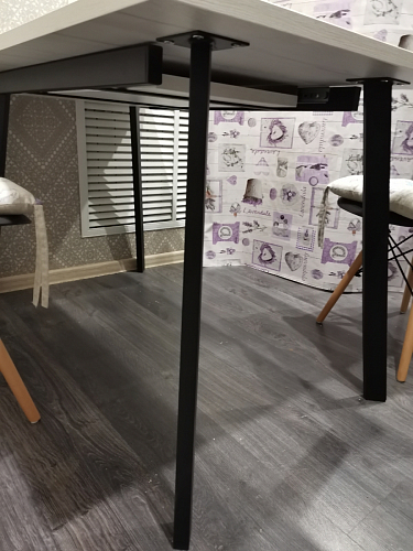 Стол раскладной Колон Лофт 120 32 мм дуб галифакс табако / черный матовый фото покупателя 195