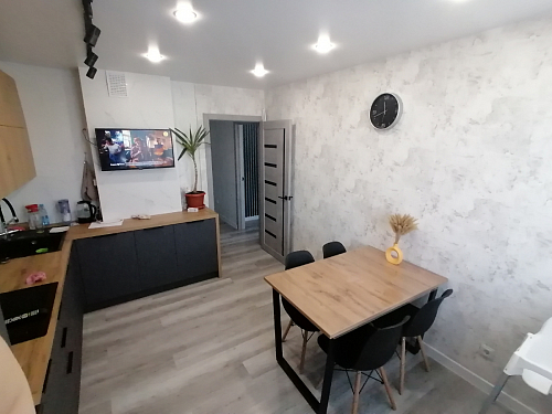 Деревянный стол Лота Лофт 140х80 черный матовый / бетон светлый фото покупателя 409