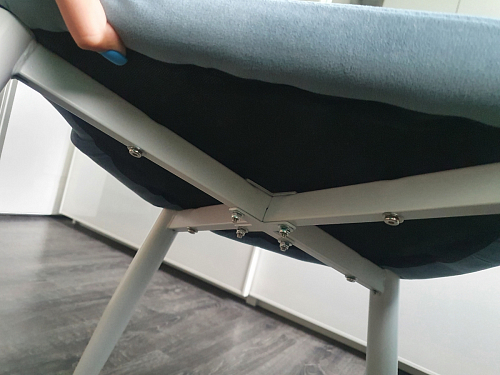 Стул на металлокаркасе Kora green / black фото покупателя 115