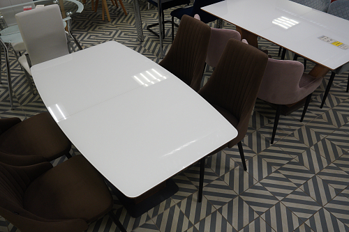 Стол на тумбе Фернан белый / венге из шоурума 3