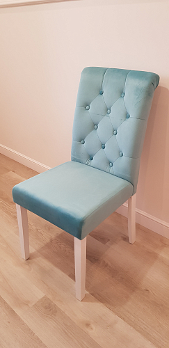 Стул Amelia white / fabric tiffany фото покупателя 1