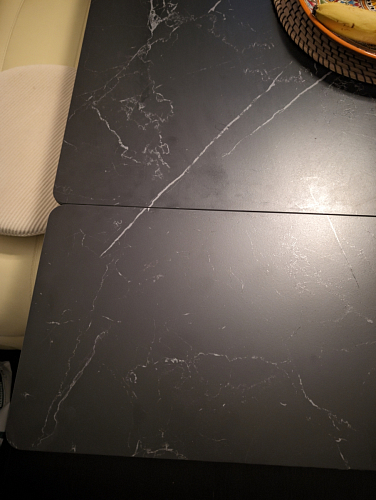 Керамический стол Вилли 140(200)х80 белый мрамор snow white / черный фото покупателя 45