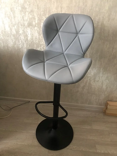 Барный стул Trio light gray / chrome фото покупателя 5