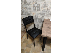 Стул на металлокаркасе Бекал 01 черный / графит фото покупателя 1