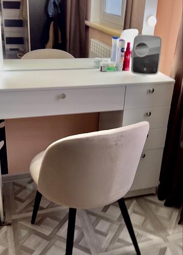 Стул на металлокаркасе Gabi 1 light purple / black фото покупателя 679