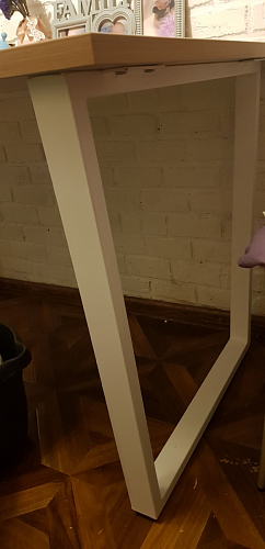 Деревянный стол Лота Лофт 140х80 дуб крафт табачный / черный матовый фото покупателя 116