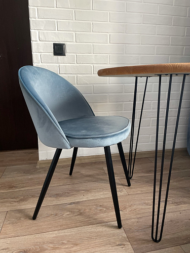 Стул на металлокаркасе Dodo blue фото покупателя 14