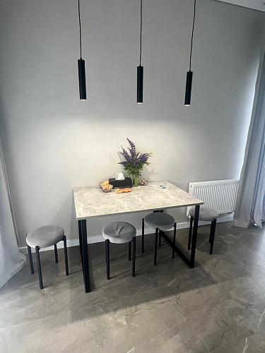 Стол раскладной Лота Лофт 120 25 мм юта / черный матовый фото покупателя 711