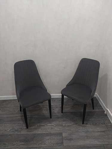 Стул на металлокаркасе Kora gray / black фото покупателя 252