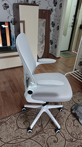 Компьютерное кресло Konfi light gray / blue / white фото покупателя 143