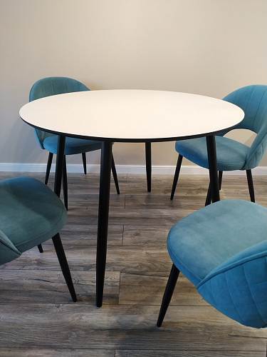 Стеклянный стол Анселм белый фото покупателя 16