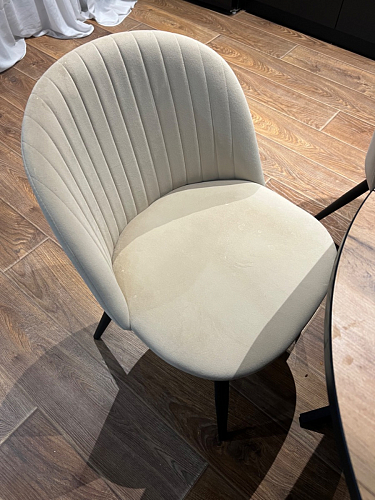 Стул на металлокаркасе Gabi 1 light blue / black / gold фото покупателя 170