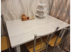 Стол Лота Лофт 140 25 мм юта / белый матовый фото покупателя 515