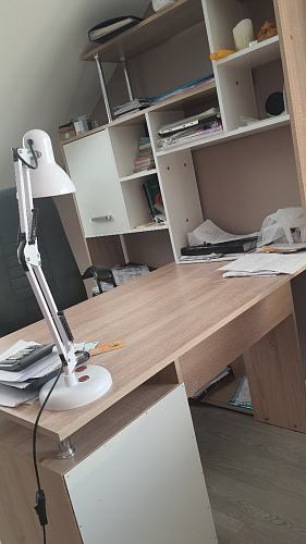 Компьютерный стол КС15 венге / дуб молочный левый фото покупателя 15