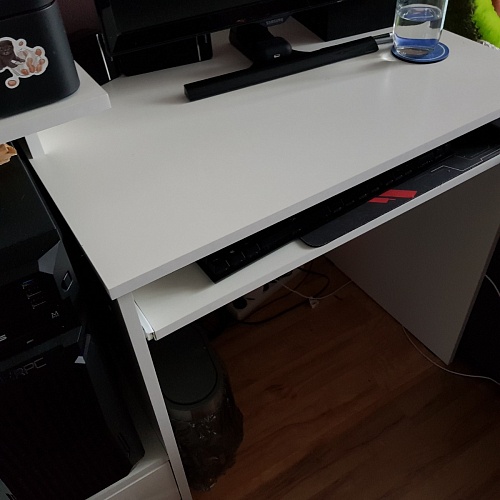 Компьютерный стол Джаз-24 левый дуб сонома фото покупателя 77