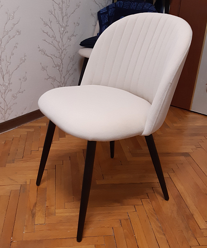 Стул на металлокаркасе Gabi latte / gold / black фото покупателя 881