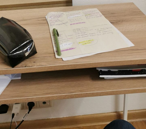 Письменный стол Лео Лофт бетон / черный матовый фото покупателя 35