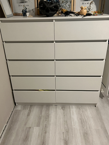 Комод Мадера 1384 лдсп белый  - Уцененный экземпляр фото покупателя 11