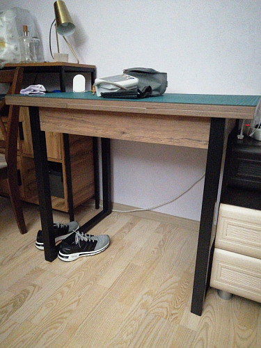 Стол Форли дуб рошелье / черный матовый фото покупателя 18