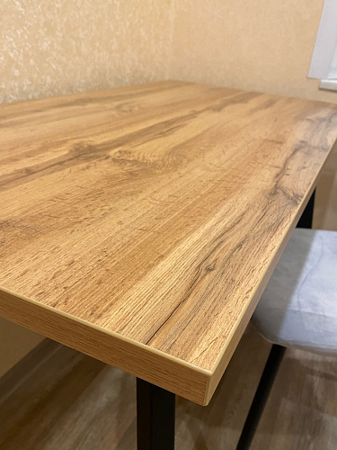 Стол Тринити Лофт 120 32 мм дуб галифакс табако / черный матовый фото покупателя 712