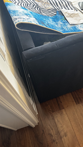 Тахта Milena 90х200 с ПМ черный велюр фото покупателя 4