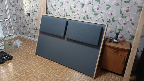 Двуспальная кровать Клауд 160х200 парящая дуб крафт золотой / антрацит фото покупателя 376