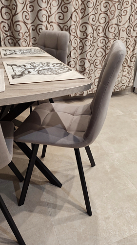 Стул на металлокаркасе Чилли синий / белый фото покупателя 1471