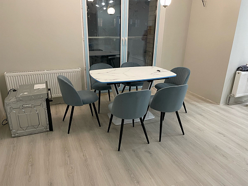 Стул на металлокаркасе Gabi 1 light purple / black фото покупателя 517