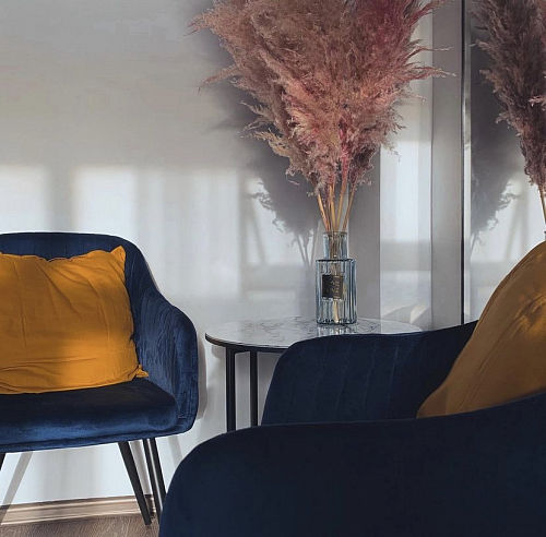 Стул на металлокаркасе Slam dark blue фото покупателя 33