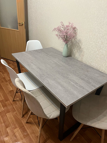 Деревянный стол Лота Лофт 120x75 дуб крафт табачный / черный матовый фото покупателя 151